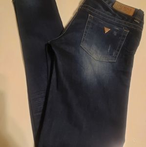 Womens skinny guess dark wash guess jeans